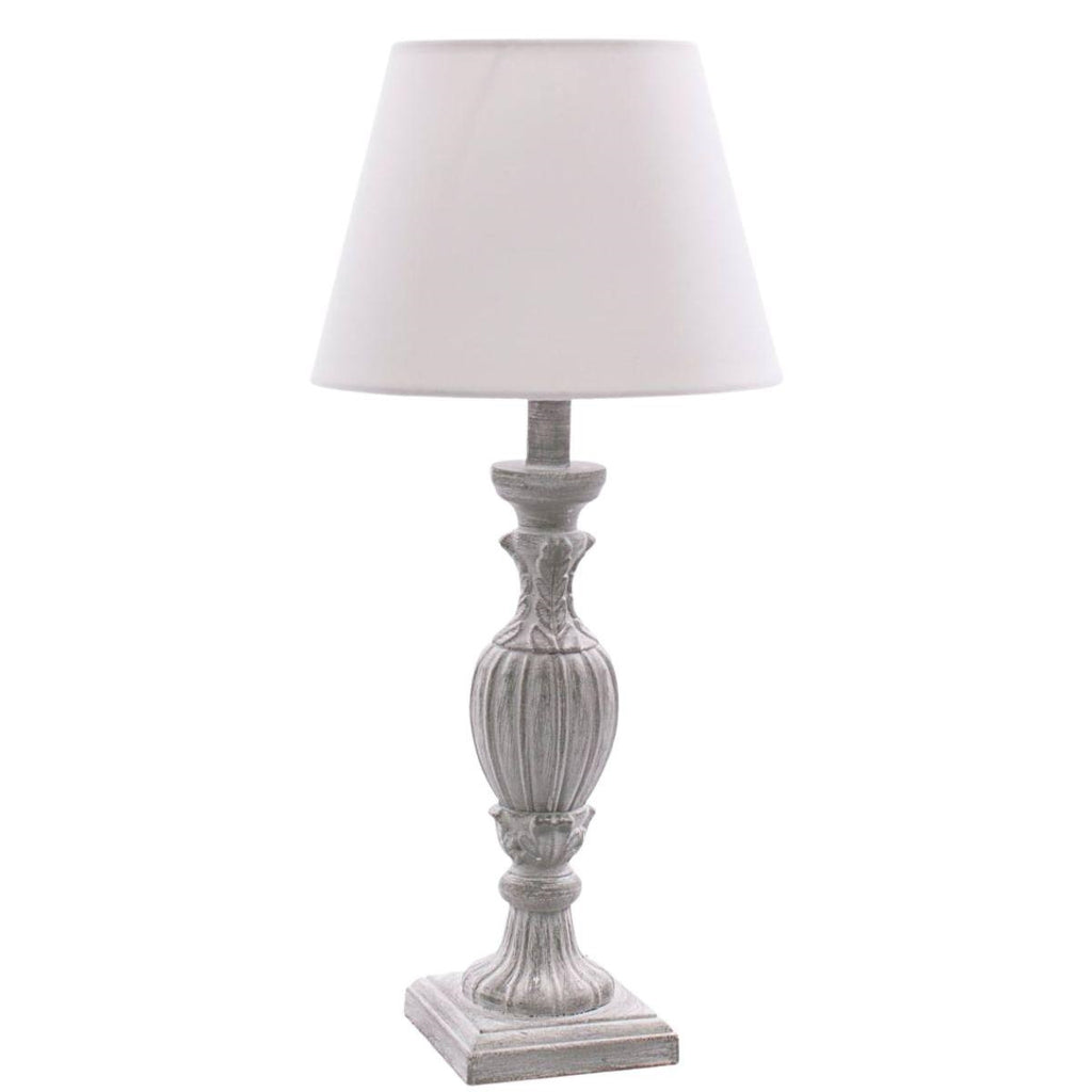 Lampada grigia, Ø12H43 cm