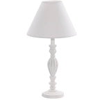 Lampada bianca in mdf, Ø27H52 cm