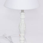 Lampada bianca in mdf, Ø27H52 cm
