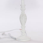 Lampada bianca in mdf, Ø27H52 cm