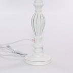 Lampada bianca in mdf, Ø27H52 cm