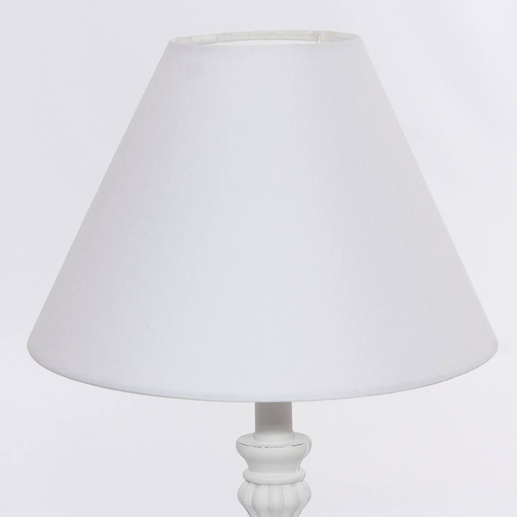 Lampada bianca in mdf, Ø27H52 cm