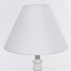 Lampada bianca in mdf, Ø27H52 cm