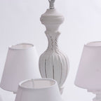 Lampadario a cinque bracci bianco, Ø46H98 cm