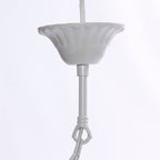 Lampadario a cinque bracci bianco, Ø46H98 cm