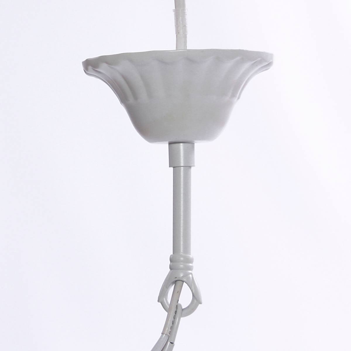 Lampadario a cinque bracci bianco, Ø46H98 cm