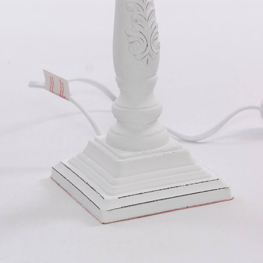 Lampada bianca in mdf, Ø20H28 cm