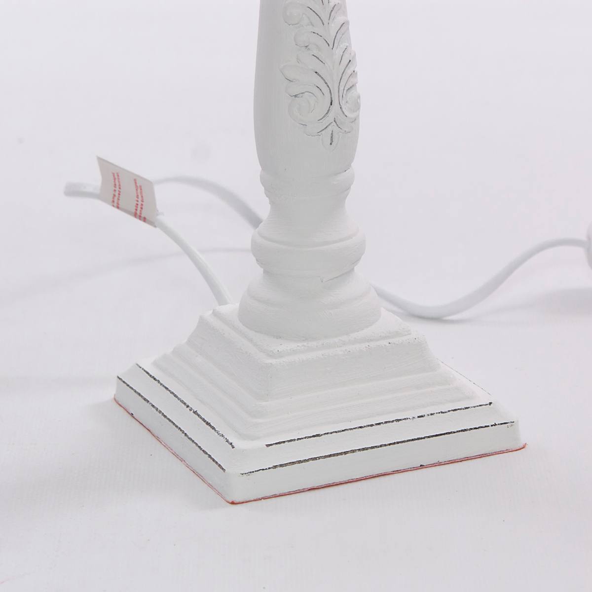 Lampada bianca in mdf, Ø20H28 cm