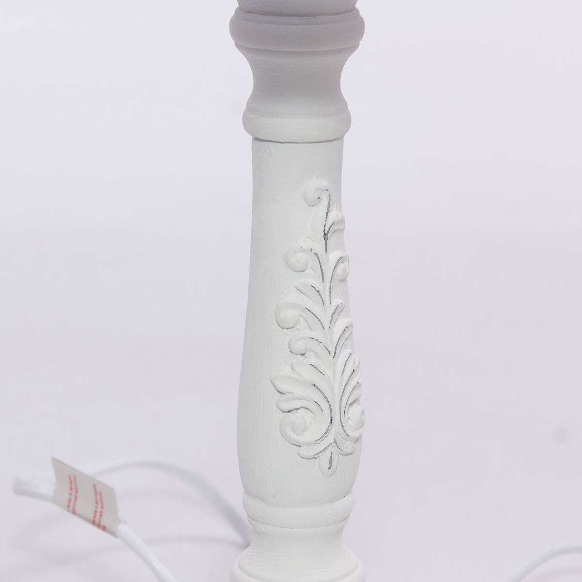 Lampada bianca in mdf, Ø20H28 cm