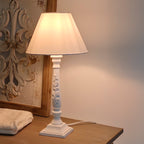 Lampada bianca in mdf, Ø20H28 cm