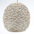 Lampadario in midollo sbiancato, 54x61 cm