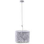 Lampadario in metallo bianco, 32X20H25 cm