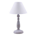 Lampada in metallo grigio, Ø20H34 cm