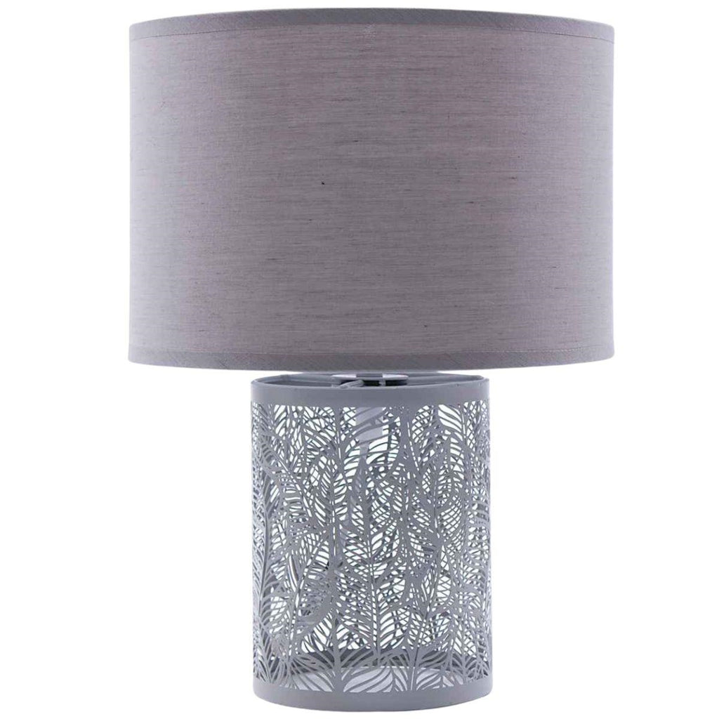 Lampada in metallo grigio, Ø22H31 cm