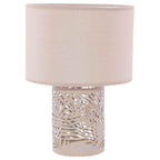 Lampada in metallo beige, Ø22H31 cm
