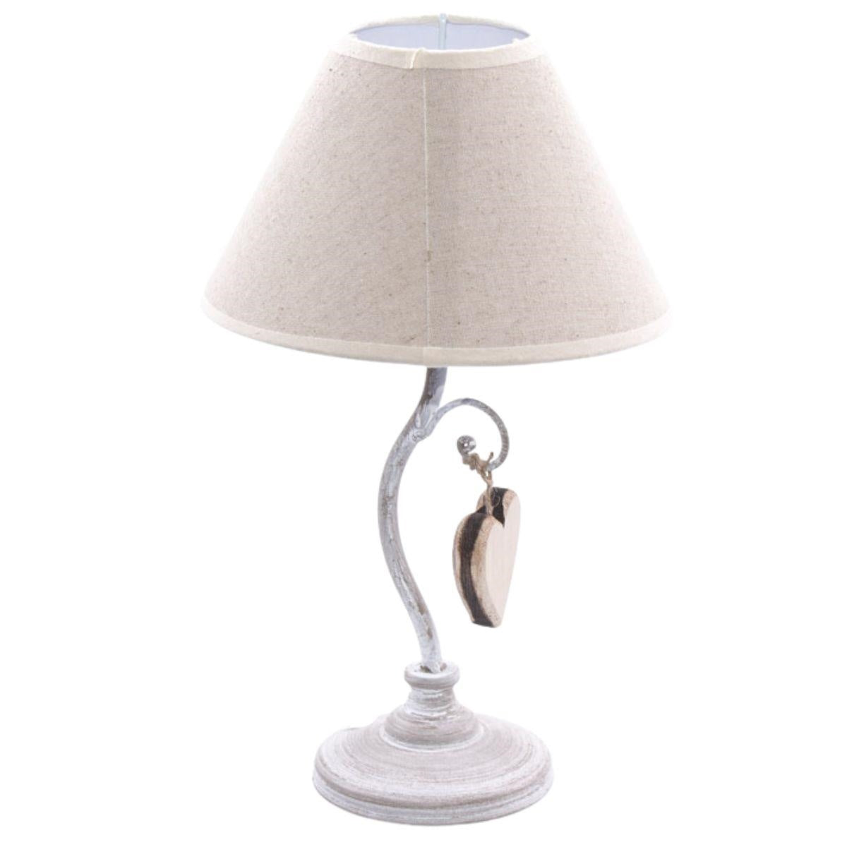 Lampada con decorazione a cuore, Ø20H33 cm