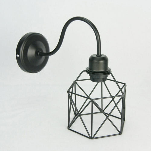 Applique metallo nero 28x15x26- e14