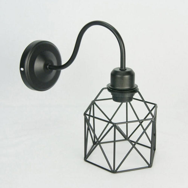 Applique metallo nero 28x15x26- e14