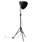 Lampada da terra in metallo nero, 52H135 cm