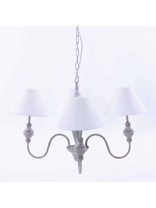 Lampadario in mdf 4 bracci, Ø56 cm