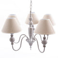 Lampadario a 5 bracci in mdf, Ø65 cm