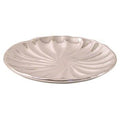 Sottopiatto in ceramica argento con conchiglia, Ø27 cm (kit da 3)