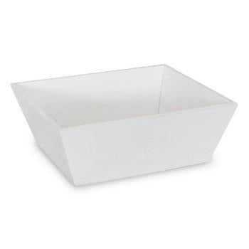 Cestino vaschetta whitewash con cuori (kit da 3)