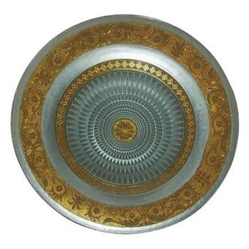 Piatto in vetro azzurro, Ø20 cm (kit da 10)