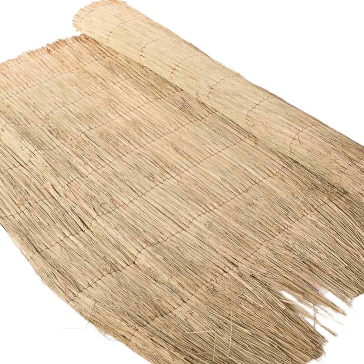 Stuoia in erba palustre con legatura in rame, 168x300 cm