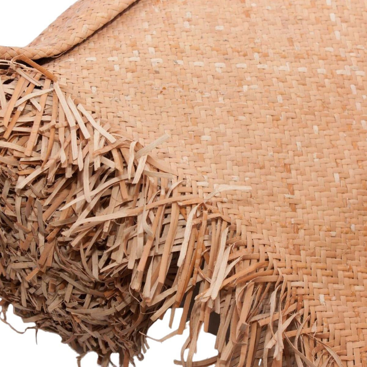 Tessuto in rattan pieno spinato grezzo, 0,40x7,6 m