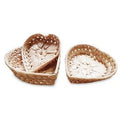 Portapane in palma con cuori (kit da 10)