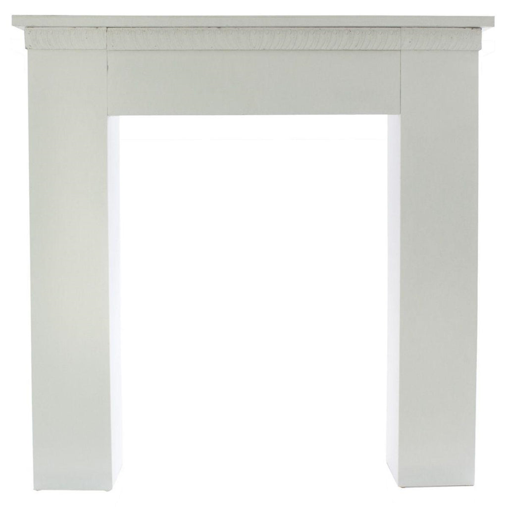 Cornice in legno per camino finto, 110X23H110 cm
