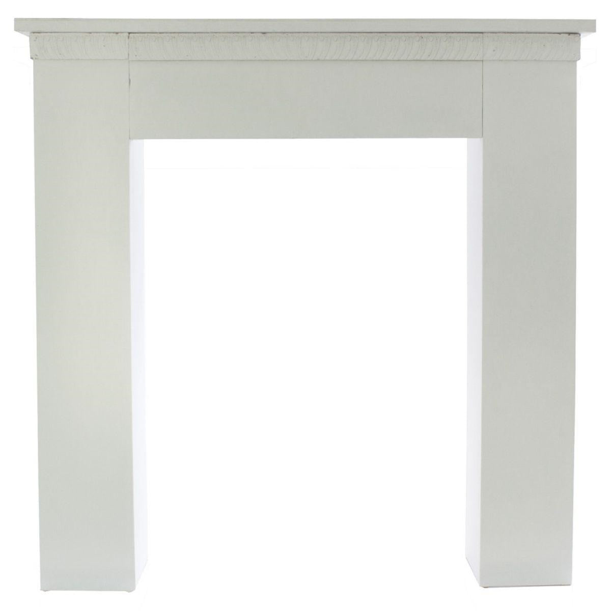Cornice in legno per camino finto, 110X23H110 cm
