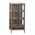 Vetrina elisabetta in pino/MDF/vetro colore miele 2a1c