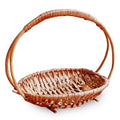 Cestino a gondola ovale con manico alto, 24x14,5H18 cm (kit da 10)