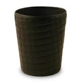 Gettacarte tondo in ecopelle nera (kit da 3)