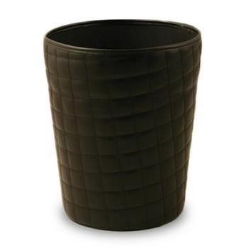 Gettacarte tondo in ecopelle nera (kit da 3)