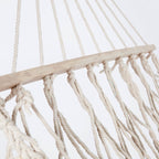 Amaca a rete in cotone con frange, 100x200 cm