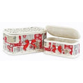 Scatola in bambù bianco collezione Red Xmas