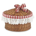 Scatola rotonda collezione Caldo Vichy
