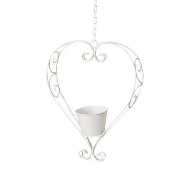 Vaso a cuore in ferro da appendere (kit da 3)