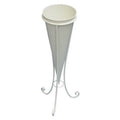 Cono porta vaso ferro bianco, 54 cm