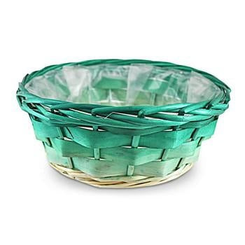 Portavaso in legno sfumato verde, Ø32H13 cm (kit da 10)
