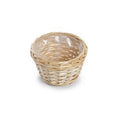 Portavaso tondo in vimini naturale, Ø15H10 cm (kit da 10)