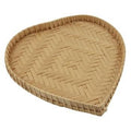 Portapane basso in midollino a cuore (kit da 10)