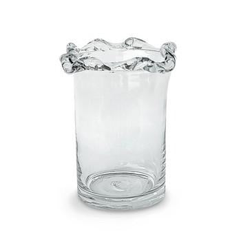 Vaso in vetro trasparente, Ø17H20 cm