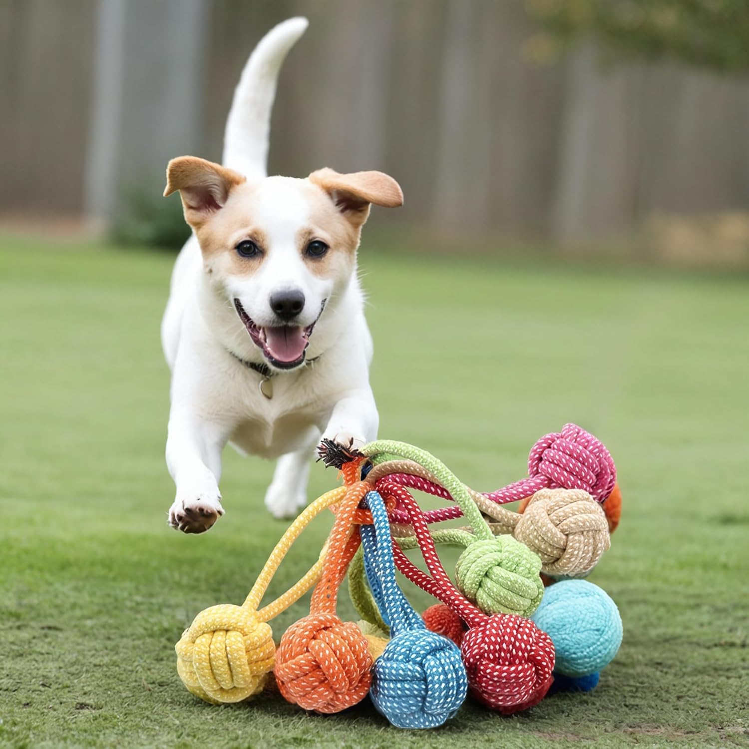 Giocattolo per cani in corda annodata resistente