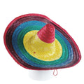 Sombrero colorato in paglia, Ø75x20 cm (kit da 5)