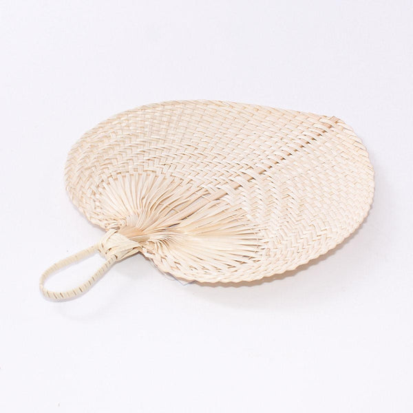 Ventaglio in bambù a forma di foglia, 30x30 cm (kit da 5)