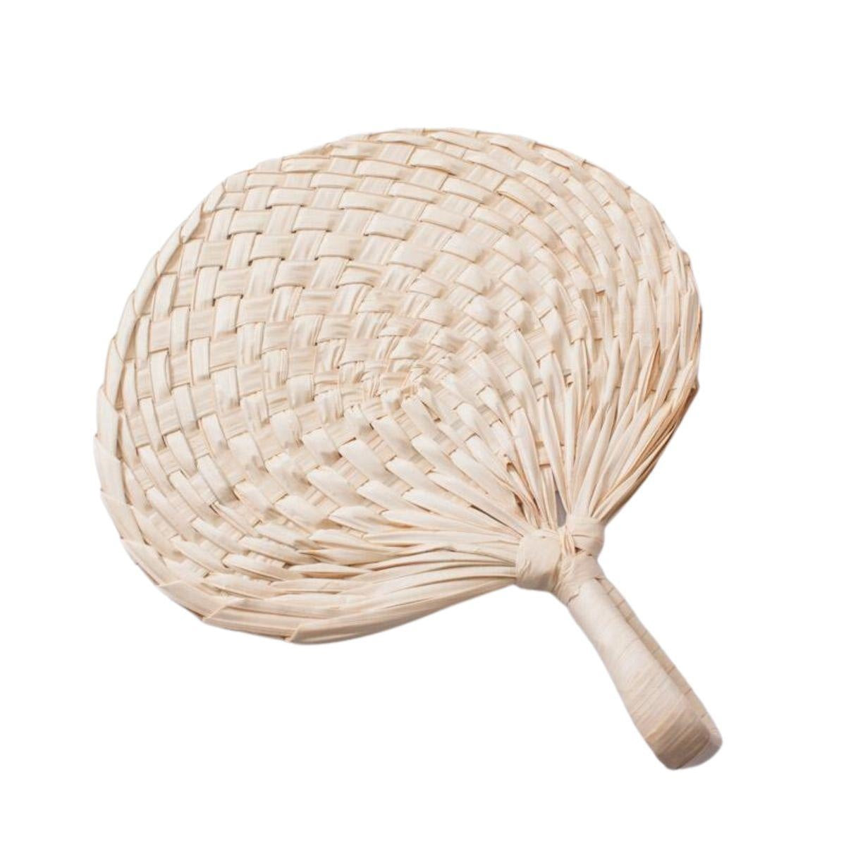 Ventaglio in foglia di palma, 32H34 cm (kit da 10)